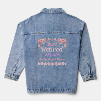Gepensioneerd Bellhop pensioen voor vrouwen 2023 Denim Jacket
