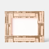 Gepensioneerd bibliothecaris, maar het verhaal is  gegraveerde lijstjes (Voorkant)