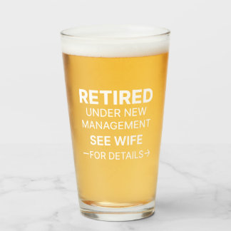 Gepensioneerd bier glas