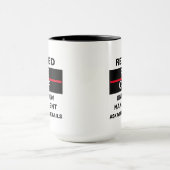 Gepensioneerd brandweercommandant grappig pensioen mok (Midden)