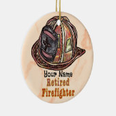 Gepensioneerd brandweerkeramisch Ornament (Rechts)