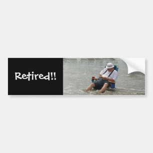 Gepensioneerd! Bumpersticker