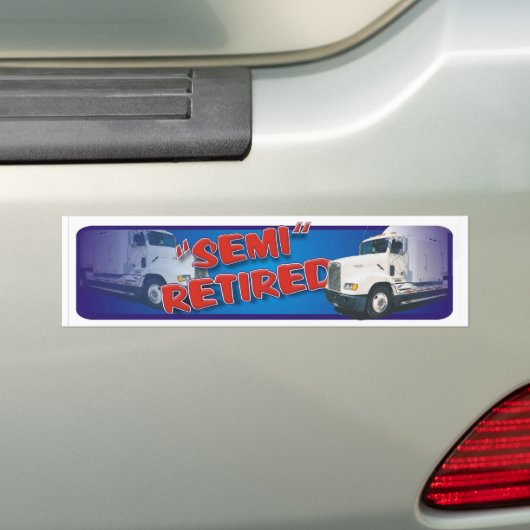 gepensioneerd bumpersticker (Op auto)