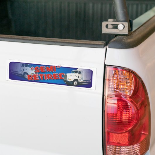 gepensioneerd bumpersticker (Op Truck)