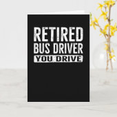 Gepensioneerd busstuurprogramma Fungerend dat je r Kaart (Gele Bloem)