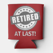 Gepensioneerd cadeau! Fun Gepensioneerd Blikjeskoeler (Voorkant)