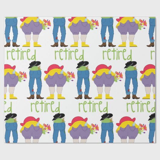 Gepensioneerd Cadeaupapier (Vlak)