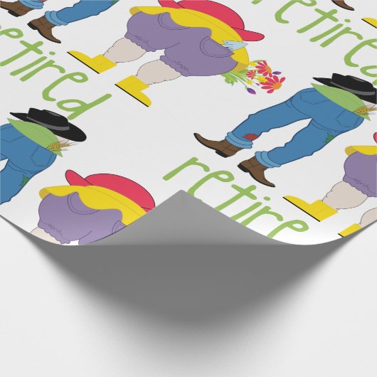 Gepensioneerd Cadeaupapier (Hoek)