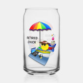 Gepensioneerd chick, ooit zo Schattige, Blikvorm Glas (Voorkant)