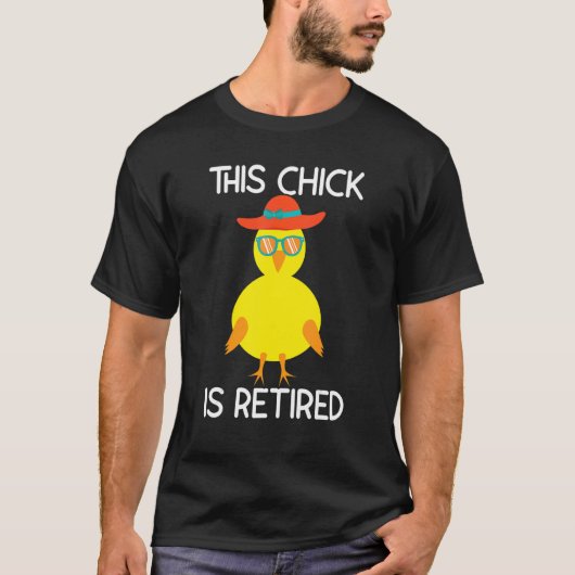 Gepensioneerd Chick Pensioen Kip 9 T-shirt (Voorkant)