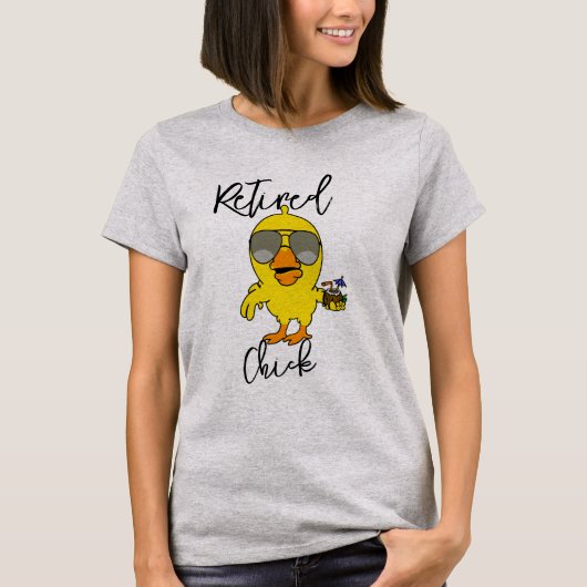 Gepensioneerd Chicken T-shirt - Grappig Boerderij  (Voorkant)