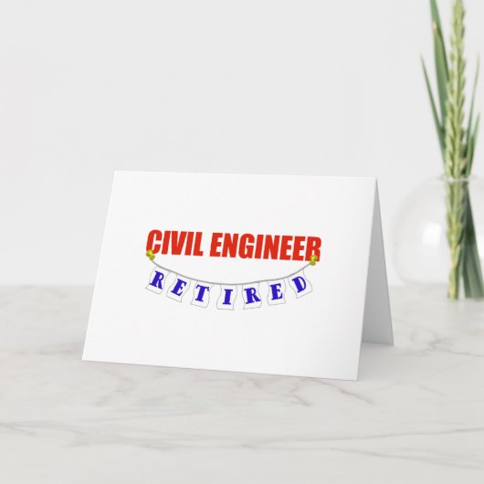GEPENSIONEERD CIVIEL INGENIEUR KAART (Voorkant)