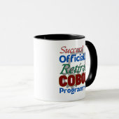 Gepensioneerd COBOL-programmeur die vreugde compil Mok (Voorkant rechts)