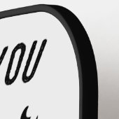 Gepensioneerd college leraar pensioen aandenken pickleball paddle (Links Detail)