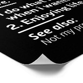 gepensioneerd. definitie grappige pensionering poster (Hoek)