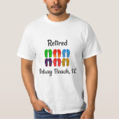 Gepensioneerd - Delray Beach, FL, sjabloon T-shirt (Voorkant)