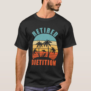 Gepensioneerd diëtist diëtist diëten gelukkig pens t-shirt