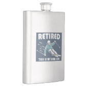 Gepensioneerd Dit is mijn nieuwe baan skiën Flacon (Rechts)