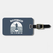 Gepensioneerd Dit is mijn nieuwe baan Standup Padd Bagagelabel (Voorkant horizontaal)