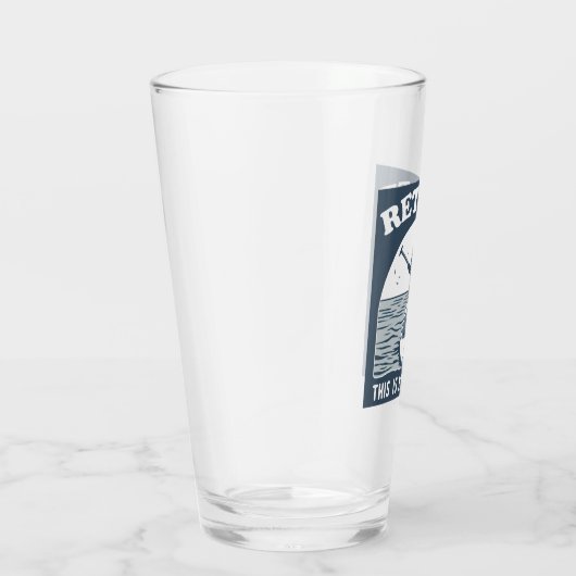 Gepensioneerd Dit is mijn nieuwe baan Standup Padd Glas (Rechts)