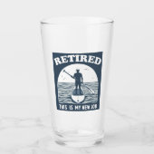 Gepensioneerd Dit is mijn nieuwe baan Standup Padd Glas (Voorkant)