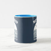 Gepensioneerd Dit is mijn nieuwe baan Standup Padd Tweekleurige Koffiemok (Center)