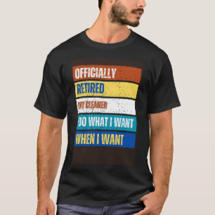 Gepensioneerd Droog Cleaner Pensioen Gepensioneerd T-shirt