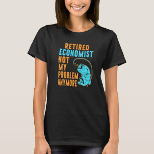 Gepensioneerd Econoom Vissen Pensioen T-shirt