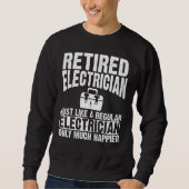 Gepensioneerd elektricien kleding elektriciens ont trui (Voorkant)