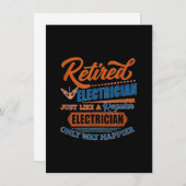 Gepensioneerd Elektromonteur - Elektromonteur Cade Notitiekaartje (Voorkant / Achterkant)