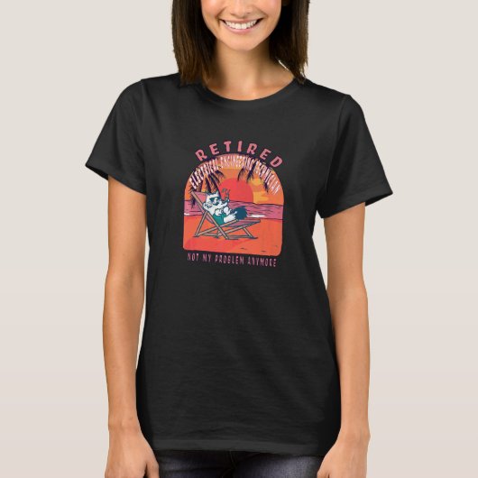 Gepensioneerd elektrotechnicus Retirem T-shirt (Voorkant)
