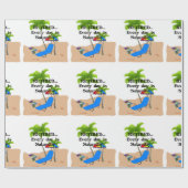 Gepensioneerd - Elke dag is zaterdag Cadeaupapier (Vlak)