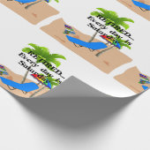 Gepensioneerd - Elke dag is zaterdag Cadeaupapier (Hoek)