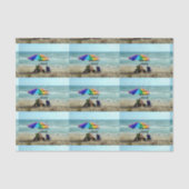 Gepensioneerd—Elke dag is zaterdag. Gongvisserij Tissuepapier (Voorkant)