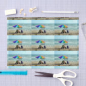 Gepensioneerd—Elke dag is zaterdag. Gongvisserij Tissuepapier (Craft)