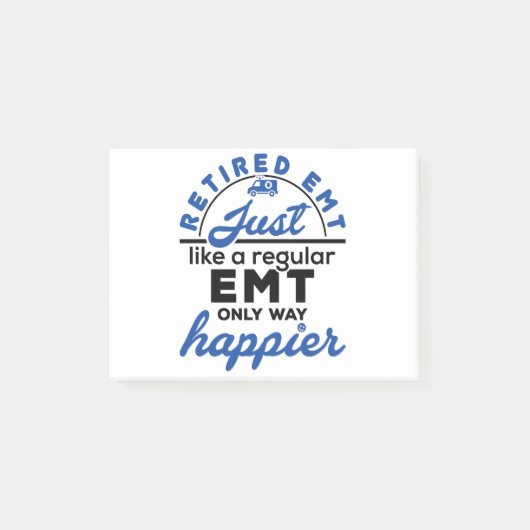 Gepensioneerd EMT EMS Paramedic Retirement Funny G Post-it® Notes (Voorkant)