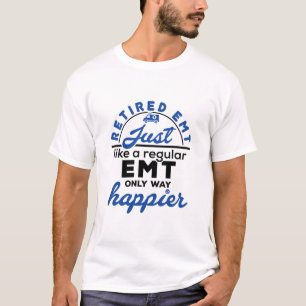 Gepensioneerd EMT EMS Paramedic Retirement Funny G T-shirt