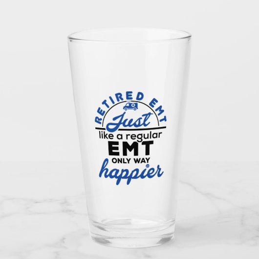 Gepensioneerd EMT, net als een gewone EMT, alleen Glas (Voorkant)