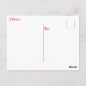 "GEPENSIONEERD EN GELUKKIG" BRIEFKAART (Achterkant)