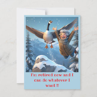 "GEPENSIONEERD EN GELUKKIG" BRIEFKAART