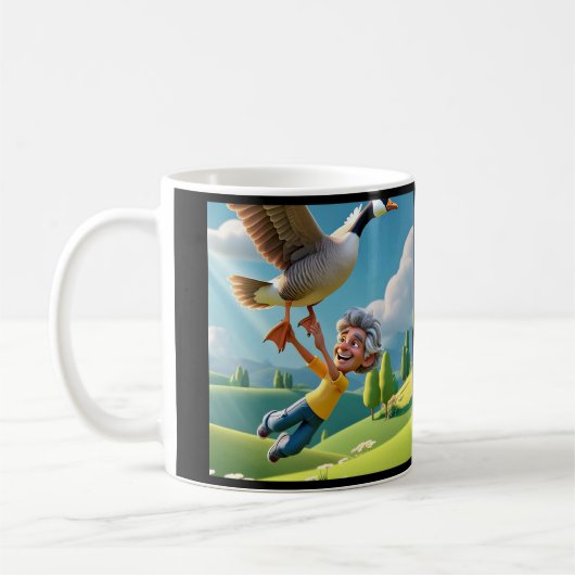 "GEPENSIONEERD EN GELUKKIG" KOFFIEMOK (Links)