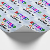 Gepensioneerd en ingeslapen cadeaupapier (Hoek)