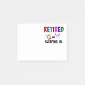 Gepensioneerd en ingeslapen post-it® notes (Voorkant)