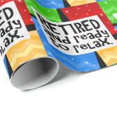 Gepensioneerd en klaar om te ontslaan, Funny Retir Cadeaupapier (Rol Hoek)