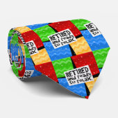 Gepensioneerd en klaar om te ontslaan, Funny Retir Stropdas (Opgerold)