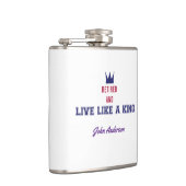 Gepensioneerd en leven als een koning heupfles (Rechts)