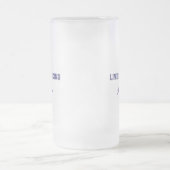 Gepensioneerd en leven als een koning matglas bierpul (Center)