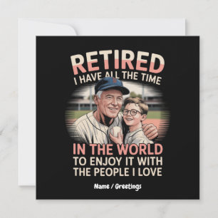 Gepensioneerd en liefdevol een oprecht eerbetoon a kaart