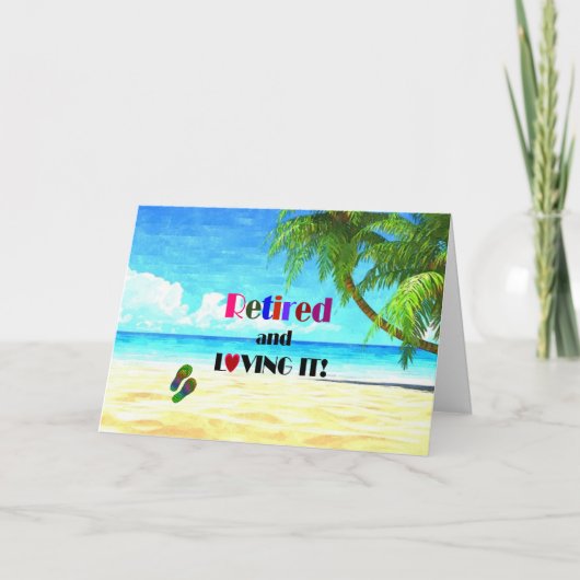 Gepensioneerd en liefdevol! kaart (Voorkant)