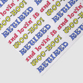 Gepensioneerd en liefdevol. tissuepapier (Detail)